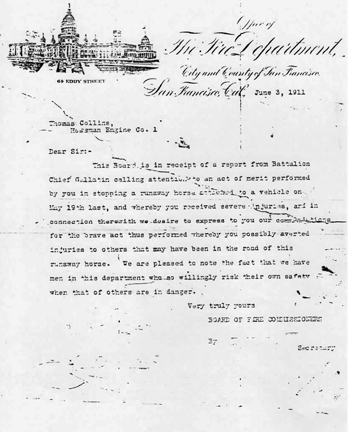 1911 Merit Letter