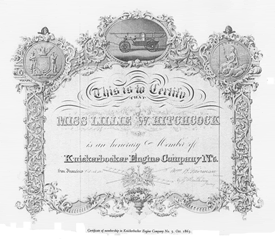 Honorary Membership Certificate